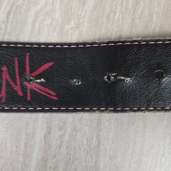 Paul Frank Womens VTG Y2K Black Studded Belt Size Large - Picture 6 of 6